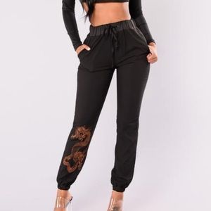 Fashion Nova Dragon black pants